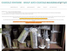 Tablet Screenshot of candlecocoon.com
